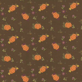 The Awe of Autumn C16192-BROWN by Sandy Gervais for Riley Blake Designs, Image