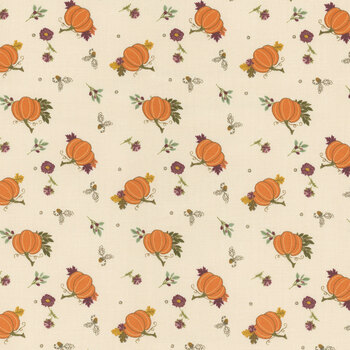 The Awe of Autumn C16192-LATTE by Sandy Gervais for Riley Blake Designs, Image