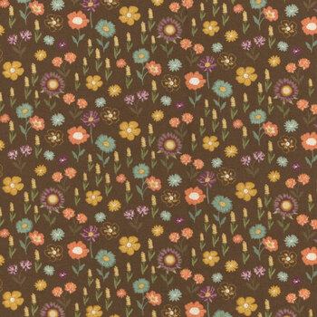 The Awe of Autumn C16194-BROWN by Sandy Gervais for Riley Blake Designs, Image
