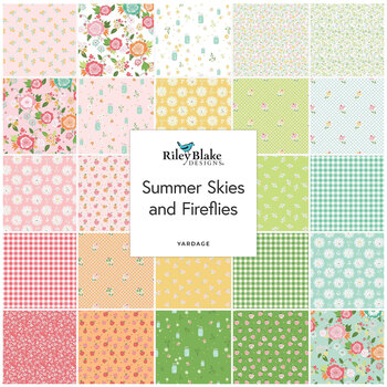 Summer Skies and Fireflies  Yardage by Gracey Larson for Riley Blake Designs, Image