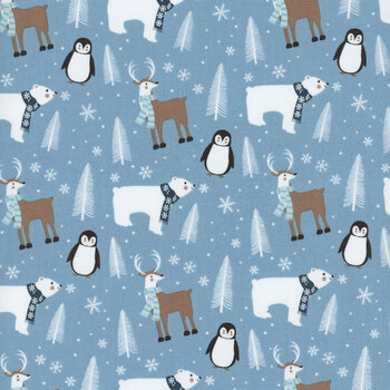 Winter Magic C16360-BLUE by Dani Mogstad for Riley Blake Designs, Image