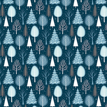 Winter Magic C16362-NAVY by Dani Mogstad for Riley Blake Designs, Image