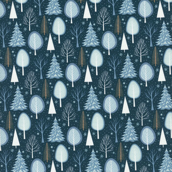 Winter Magic C16362-NAVY by Dani Mogstad for Riley Blake Designs, Image