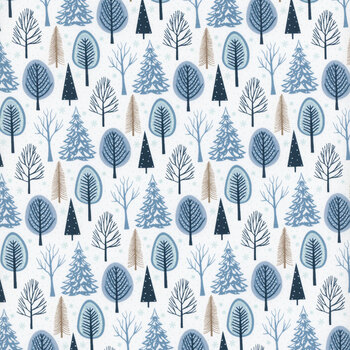 Winter Magic C16362-WHITE by Dani Mogstad for Riley Blake Designs, Image