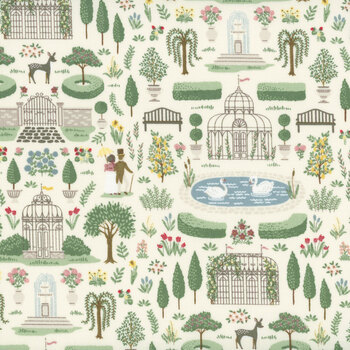 Emma C16531-CREAM by Jane Austen's House for Riley Blake Designs, Image