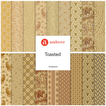 Toasted  Yardage by Jo Morton for Andover Fabrics, Image