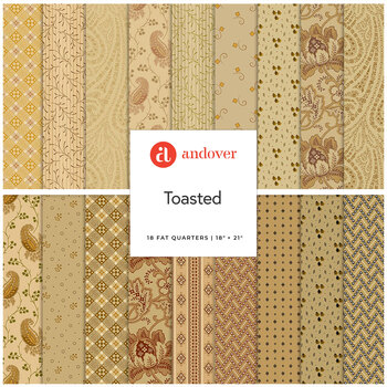 Toasted  18 FQ Set by Jo Morton for Andover Fabrics, Image