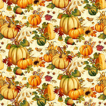 Autumn Fields 8367-44 Cream by Art Loft for Studio E Fabrics, Image