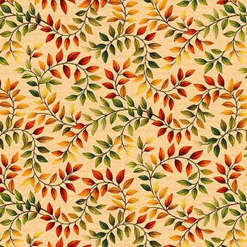 Autumn Fields 8371-35 Light Pumpkin by Art Loft for Studio E Fabrics