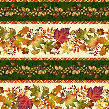 Autumn Fields 8373-44 Cream by Art Loft for Studio E Fabrics, Image