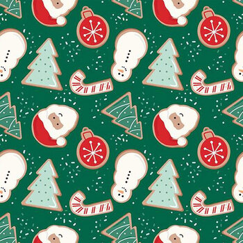 Christmas Flannel F16520-GREEN by My Mind's Eye for Riley Blake Designs, Image