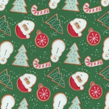 Christmas Flannel F16520-GREEN by My Mind's Eye for Riley Blake Designs, Image