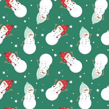 Christmas Flannel F16522-GREEN by My Mind's Eye for Riley Blake Designs, Image