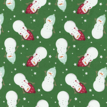 Christmas Flannel F16522-GREEN by My Mind's Eye for Riley Blake Designs, Image
