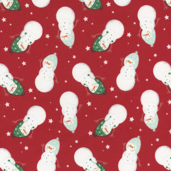 Christmas Flannel F16522-RED by My Mind's Eye for Riley Blake Designs, Image