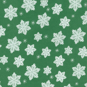 Christmas Flannel F16524-GREEN by My Mind's Eye for Riley Blake Designs, Image