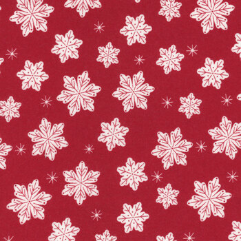 Christmas Flannel F16524-RED by My Mind's Eye for Riley Blake Designs, Image