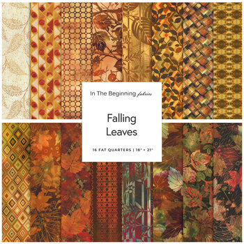 Falling Leaves  16 FQ Set by Jason Yenter for In The Beginning Fabrics, Image