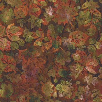 Falling Leaves 7FLS-1 Multi Shadows by Jason Yenter for In The Beginning Fabrics, Image