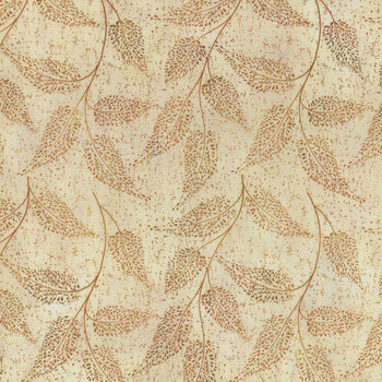 Falling Leaves 14FLS-1 Cream Graceful by Jason Yenter for In The Beginning Fabrics, Image