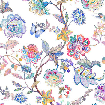 Daydreams 1DD-1 Multi Large Floral by Jason Yenter for In The Beginning Fabrics, Image