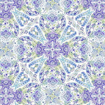 Daydreams 11DD-2 Blue Elegance by Jason Yenter for In The Beginning Fabrics, Image