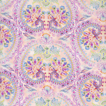 Daydreams 6DD-1 Multi Floral Paisley by Jason Yenter for In The Beginning Fabrics, Image