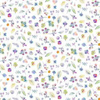 Daydreams 7DD-1 Multi Petite Flowers by Jason Yenter for In The Beginning Fabrics, Image