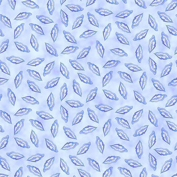 Daydreams 10DD-2 Blue Tonal Leaves by Jason Yenter for In The Beginning Fabrics, Image