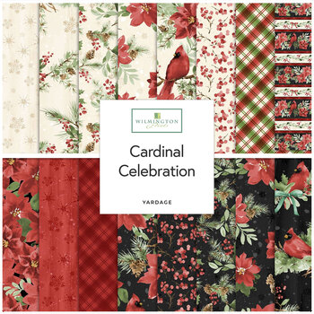 Cardinal Celebration  Yardage by Katrina Pete for Wilmington Prints, Image