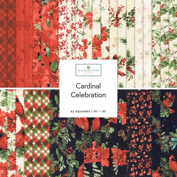 Cardinal Celebration  10 Karat Crystals by Katrina Pete for Wilmington Prints, Image