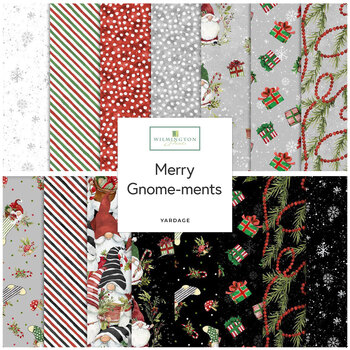 Merry Gnome-ments  Yardage by Susan Winget for Wilmington Prints, Image