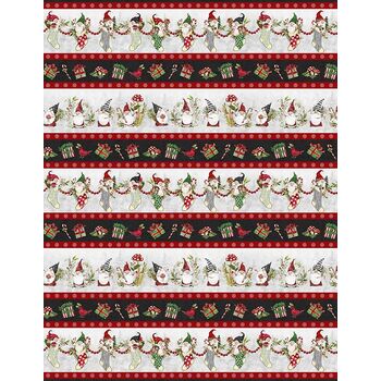 Merry Gnome-ments 39890-939 Multi by Susan Winget for Wilmington Prints, Image