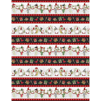 Merry Gnome-ments 39890-939 Multi by Susan Winget for Wilmington Prints, Image