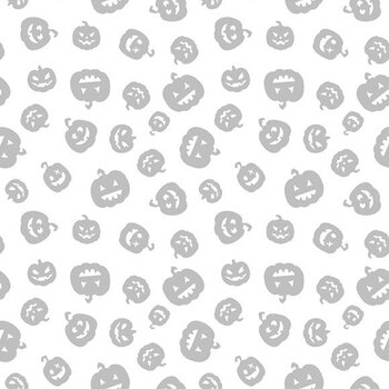 Essentials Spooky Spectacle 39179-100 White on White by Wilmington Prints, Image