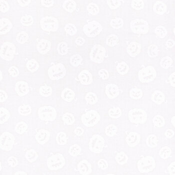 Essentials Spooky Spectacle 39179-100 White on White by Wilmington Prints, Image