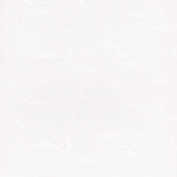 Essentials Spooky Spectacle 39182-100 White on White by Wilmington Prints, Image