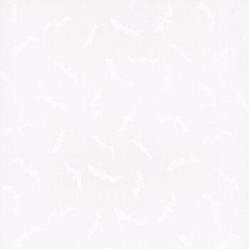 Essentials Spooky Spectacle 39176-100 White on White by Wilmington Prints, Image