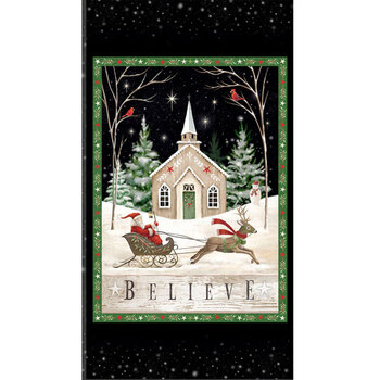 Believe 5813-PA Panel by Sarah Summers for P&B Textiles, Image