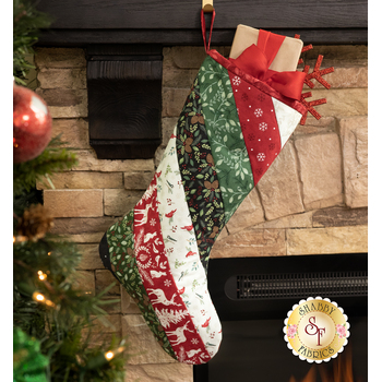  Quilt As You Go Holiday Stocking - Woodland Winter, Image