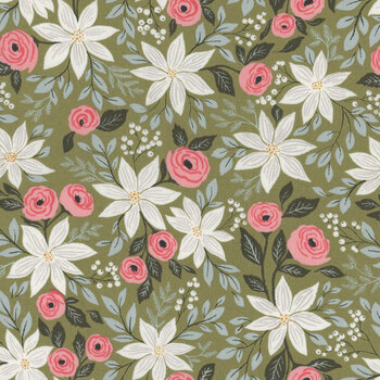 Berry & Pine 5240-12 Sage by Lella Boutique for Moda Fabrics, Image