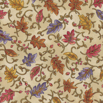 Autumn Breeze 17150-07 Cream by Nancy Halvorsen for Benartex, Image