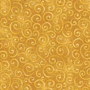 Autumn Breeze 17153-30 Gold by Nancy Halvorsen for Benartex, Image