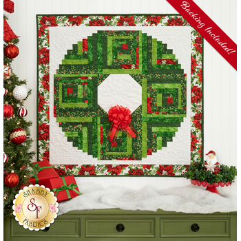  Log Cabin Christmas Wreath Kit, Image