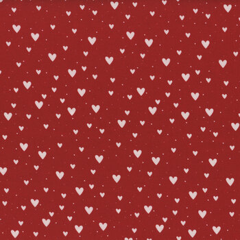 Nordic Noel 4497-140 Heart Red by Stof Fabrics, Image