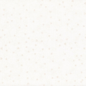 Stof Christmas 2025 - We Love Christmas 4592-114 White/Pearl Hearts by Stof Fabrics, Image