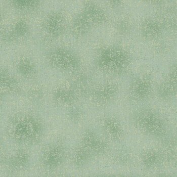 Stof Christmas 2025 - We Love Christmas 4592-824 Light Green/Silver Spray Dots by Stof Fabrics, Image