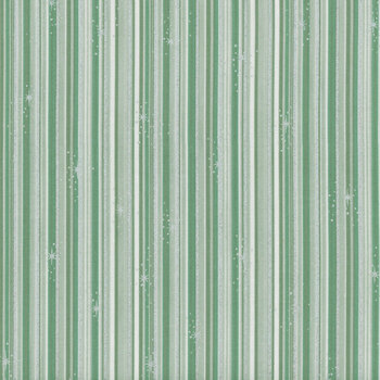 Stof Christmas 2025 - We Love Christmas 4592-825 Light Green/Silver Stripe by Stof Fabrics, Image