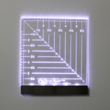 Carolina Moore Glow Ruler 6in Square Left Handed, Image