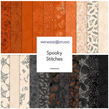 Spooky Stitches  Yardage by Robin Kingsley for Maywood Studio, Image